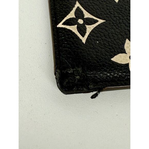 LOUIS VUITTON Porte Carte Saample Bicolor Monogram Empret Leather Card Case - Picture 8 of 10